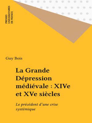 cover image of La Grande Dépression médiévale